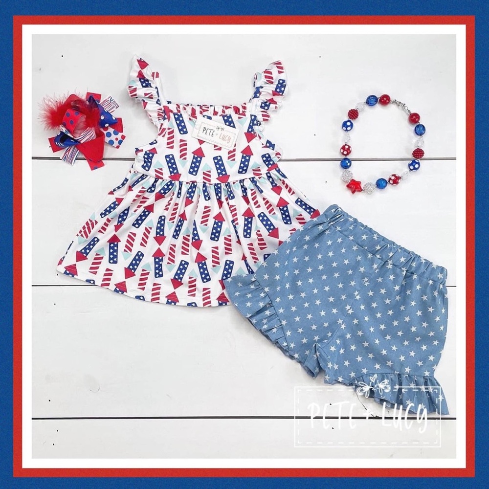 Pete + Lucy Firecracker Short Set